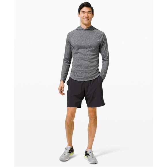 Lululemon Fresh Form Hoodie Black White Print Men Extra Large M3CEIS Athleisure - Picture 2 of 12